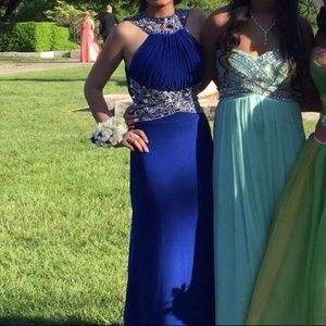 Royal blue prom dress